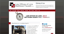 Desktop Screenshot of fausettlaw.com